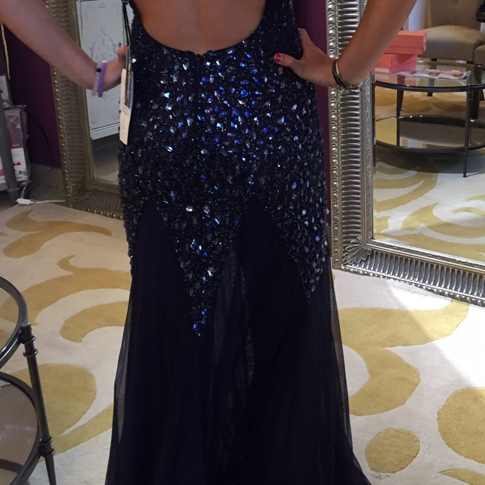 Beautiful Dress navy prom gown